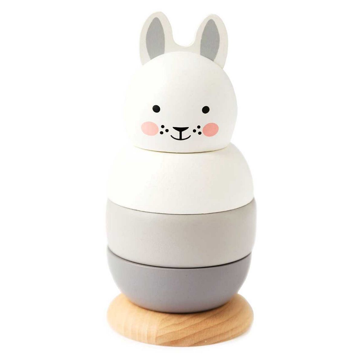 Rosa &amp;amp; Bo 'Bo Bunny' Wooden Stacking Toy