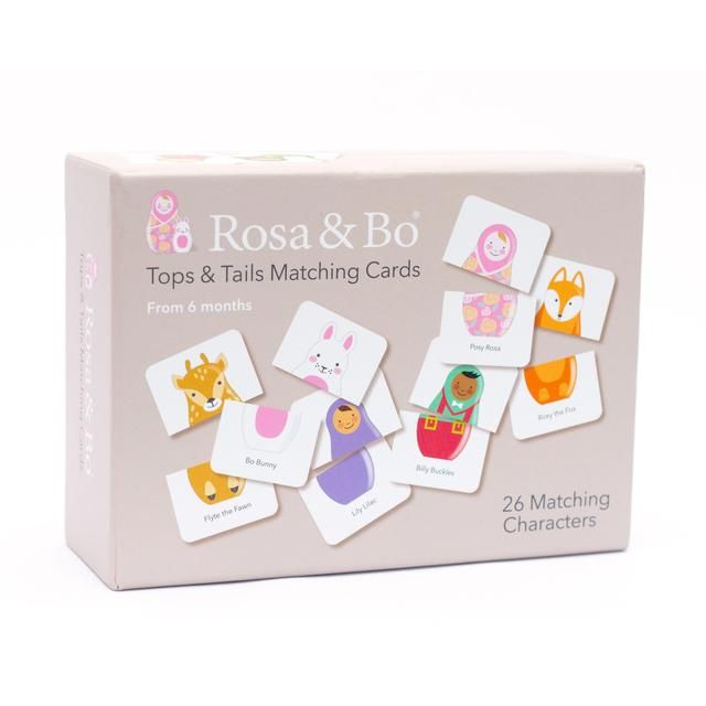 Rosa &amp;amp; Bo Card Game Tops &amp;amp; Tails Matching for Toddlers and Preschoolers