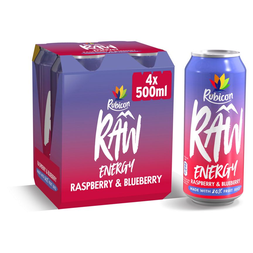 Rubicon RAW Energy Drink Raspberry &amp;amp; Blueberry