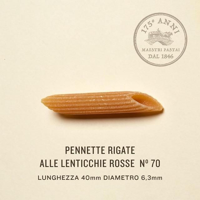Rummo Gluten Free Lentil Pennette Rigate Lenticchie Rosse Pasta No.70   300g