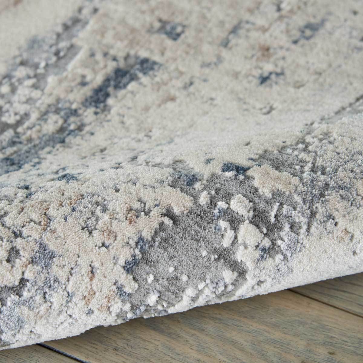 Rustic Textures Rustic Beige &amp;amp; Grey Rug in 3 Sizes