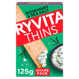 Ryvita Thins Rosemary &amp;amp; Sea Salt Flatbread Crackers 125g