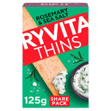 Ryvita Thins Rosemary &amp;amp; Sea Salt Flatbread Crackers 125g