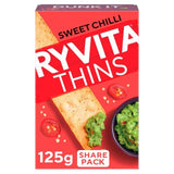 Ryvita Thins Sweet Chilli Flatbread Crackers   125g