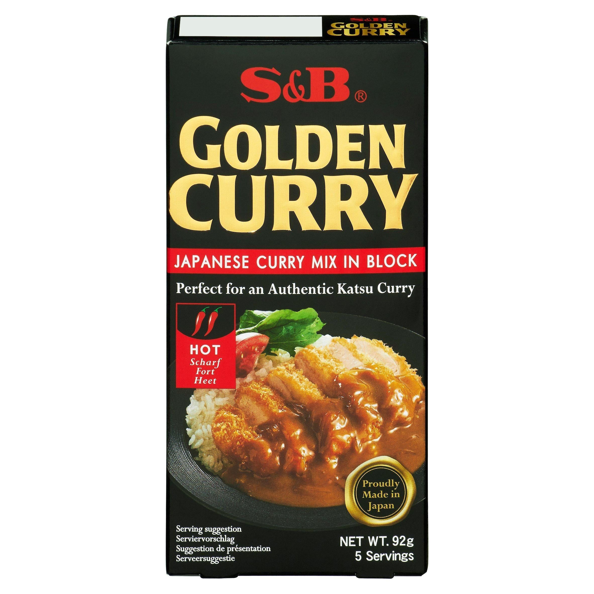 S&amp;amp;B Golden Curry Japanese Curry Mix Hot 92g