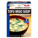S&amp;amp;B Japanese Instant Tofu Miso Soup 3x10g