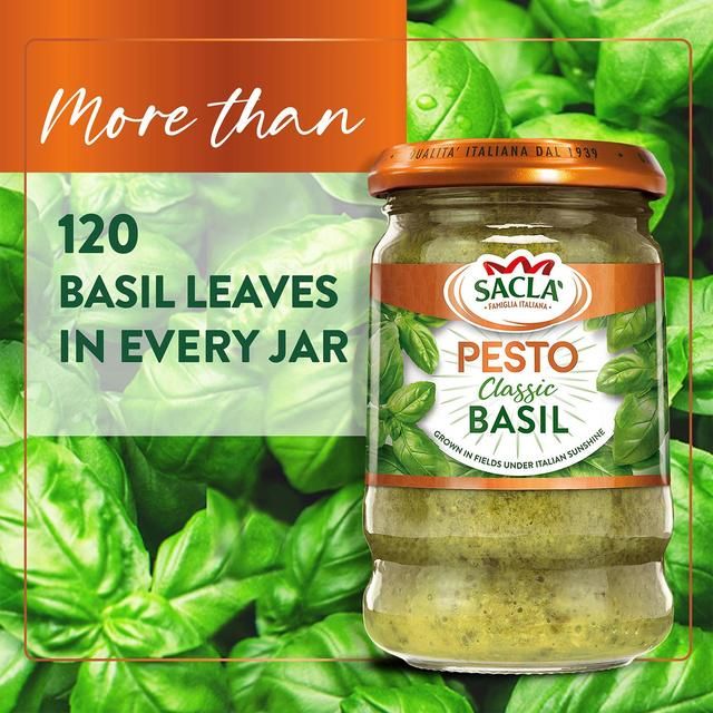 Sacla' Classic Basil Pesto   190g