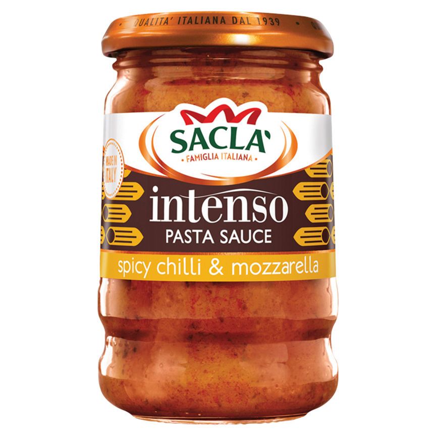 Sacla Intenso Pasta Sauce Spicy Chilli &amp;amp; Mozzarella 190g