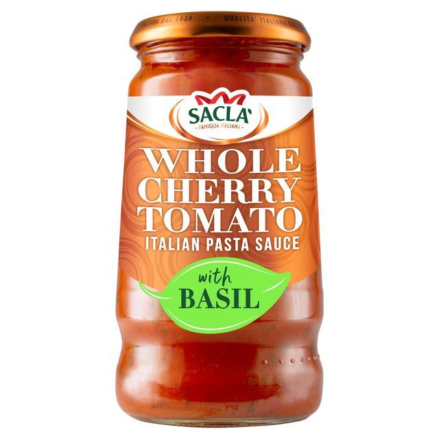 Sacla' Whole Cherry Tomato &amp;amp; Basil Pasta Sauce   350g