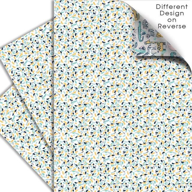 Safari Club Double Sided Gift Wrap Sheets   3 per pack