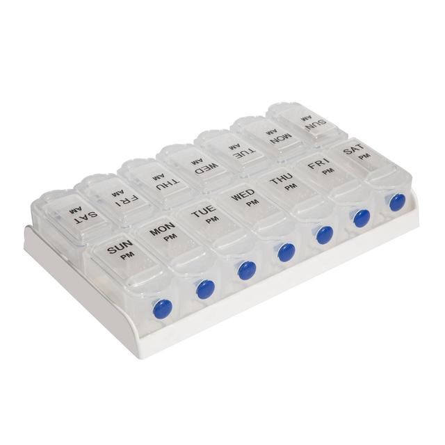 Safe &amp;amp; Sound AM/PM 7 Day Push Button Pill Box