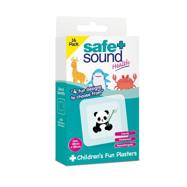 Safe &amp;amp; Sound Kids Animal Plasters