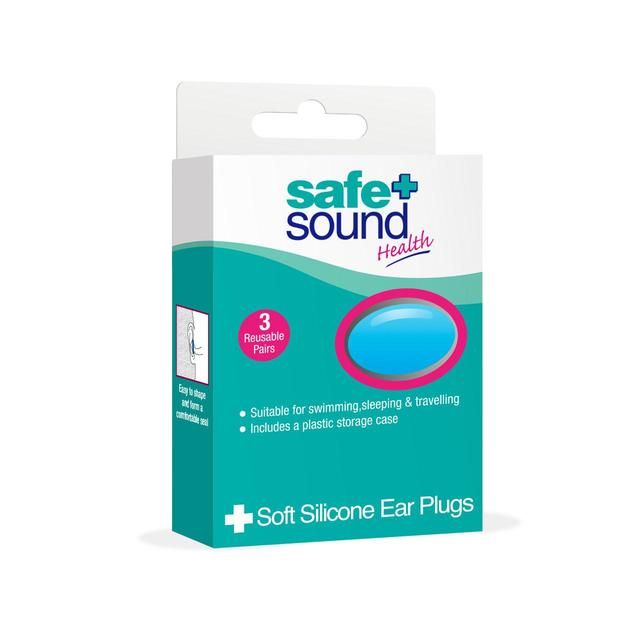 Safe &amp;amp; Sound Soft Silicone Earplugs   3 per pack