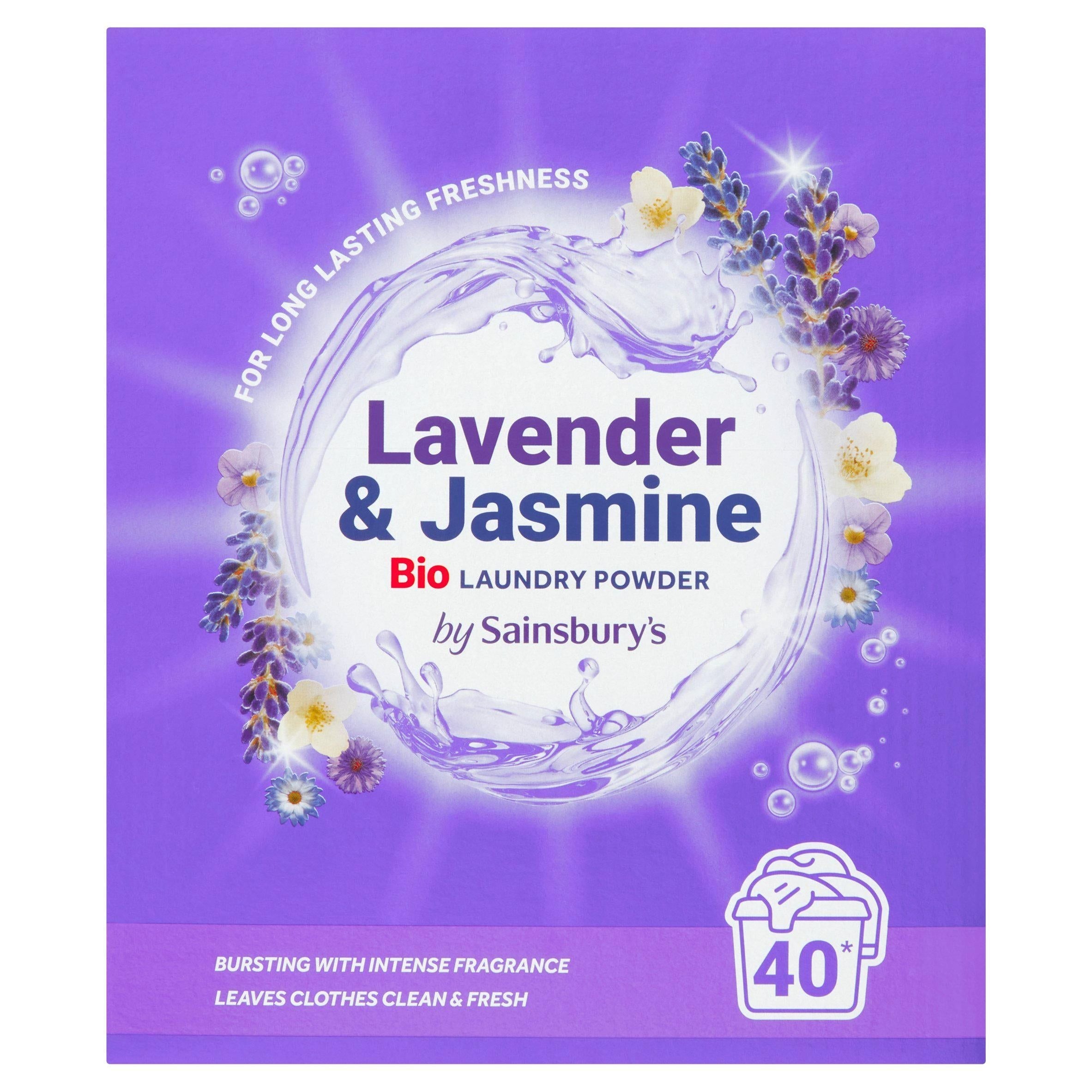 Sainsbury's 2 in 1 Laundry Powder Lavender &amp;amp; jasmine 40 Washes 2kg