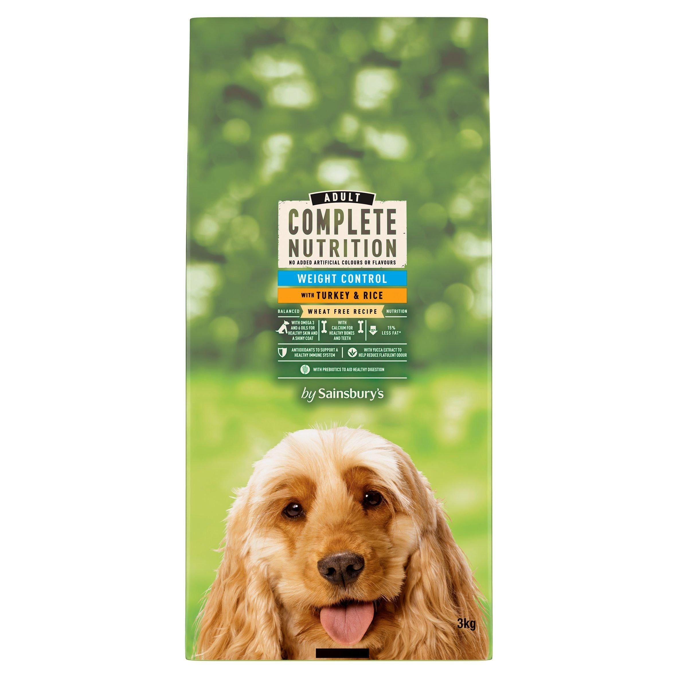 Sainsbury's Adult Complete Nutrition Weight Control with Turkey &amp;amp; Rice 3kg