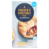 Sainsbury's Chicken, Gravy &amp;amp; Vegetable Pie x4 568g