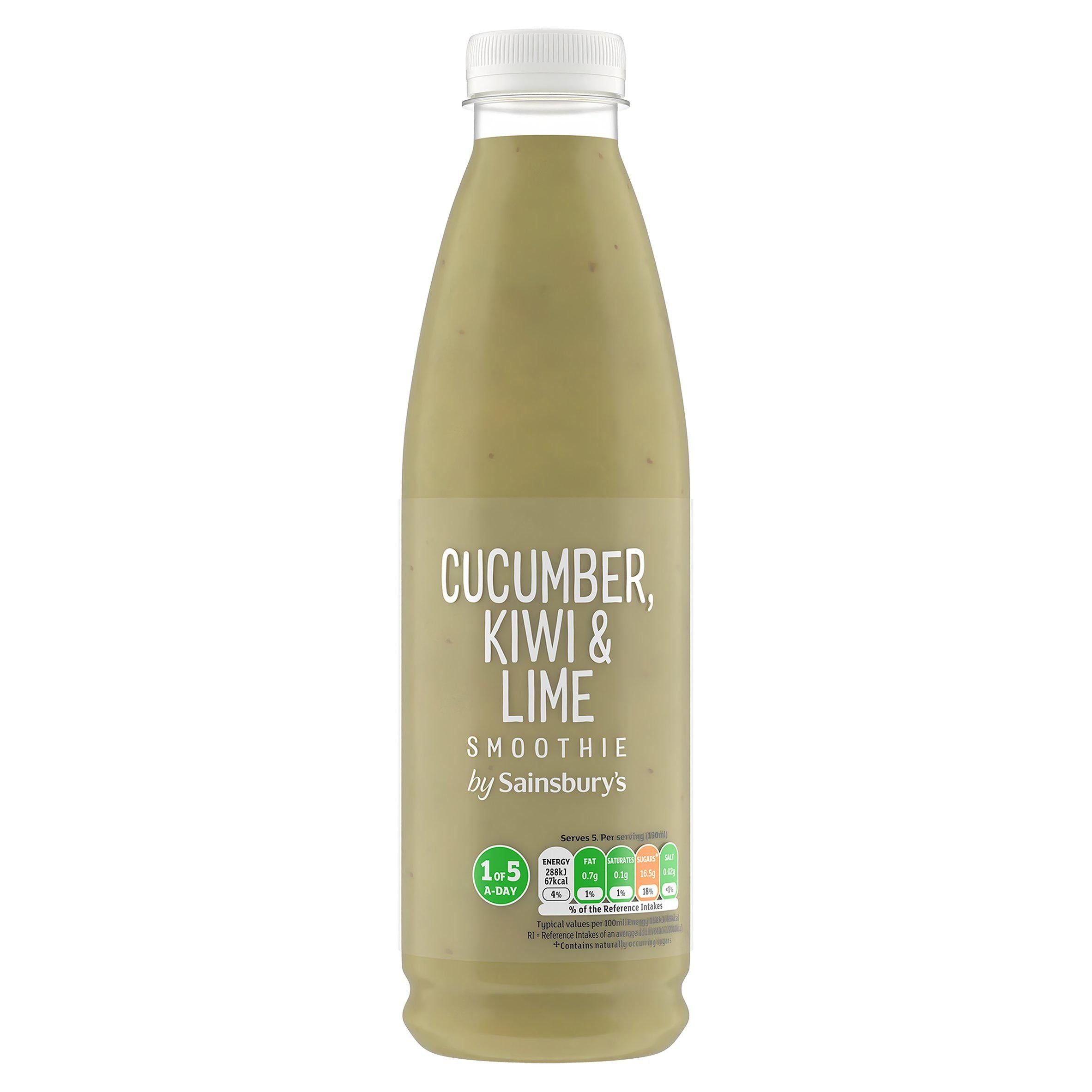 Sainsbury's Cucumber, Kiwi &amp;amp; Lime Smoothie 750ml