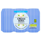 Sainsbury's Diet Cream Soda, No Added Sugar 6x330ml