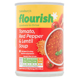 Sainsbury&amp;rsquo;s Flourish Tomato Red Pepper &amp;amp; Lentil Soup 400g
