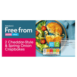 Sainsbury's Free From Cheese &amp;amp; Onion Crispbakes x2 227g