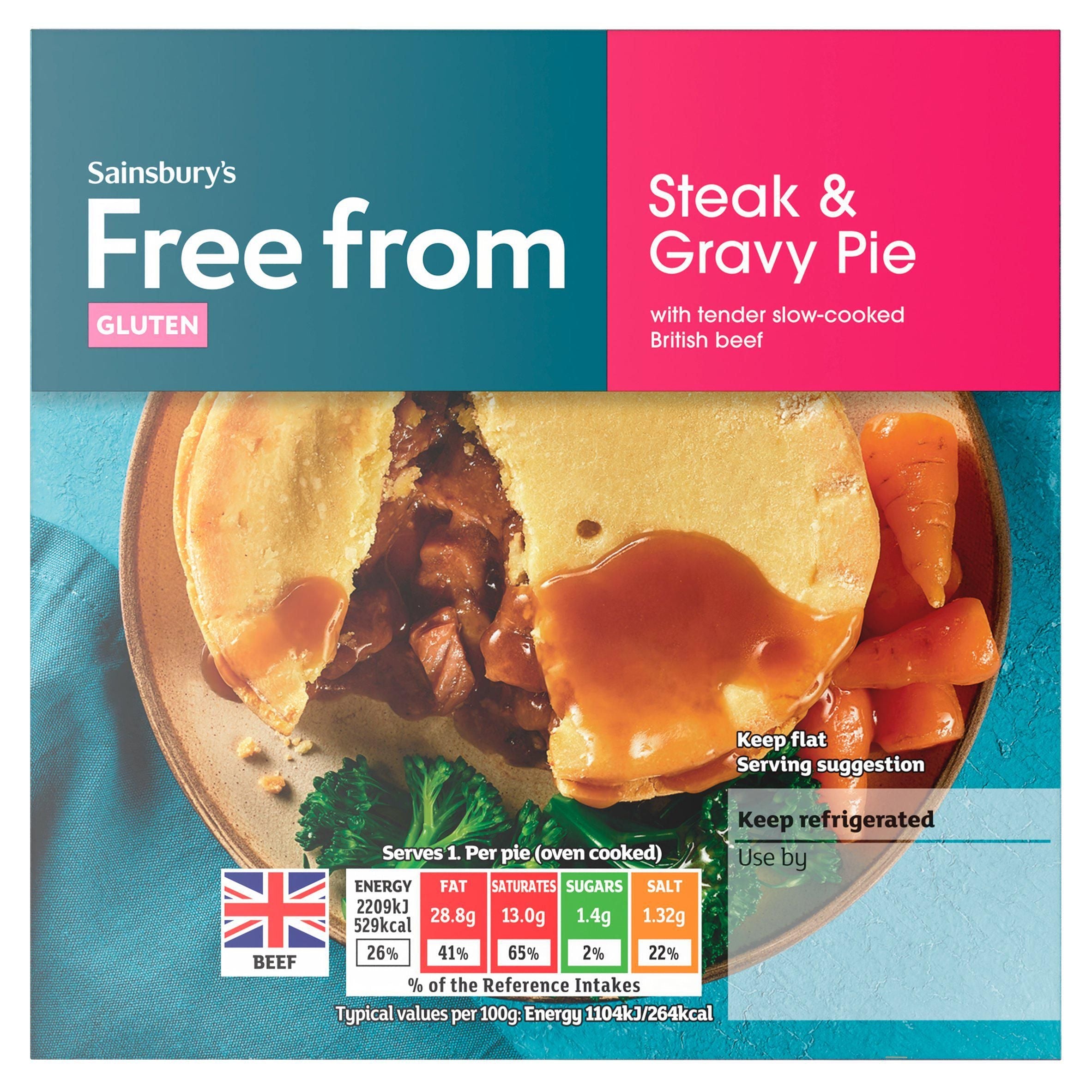 Sainsbury's Free From Steak &amp;amp; Gravy Pie 200g