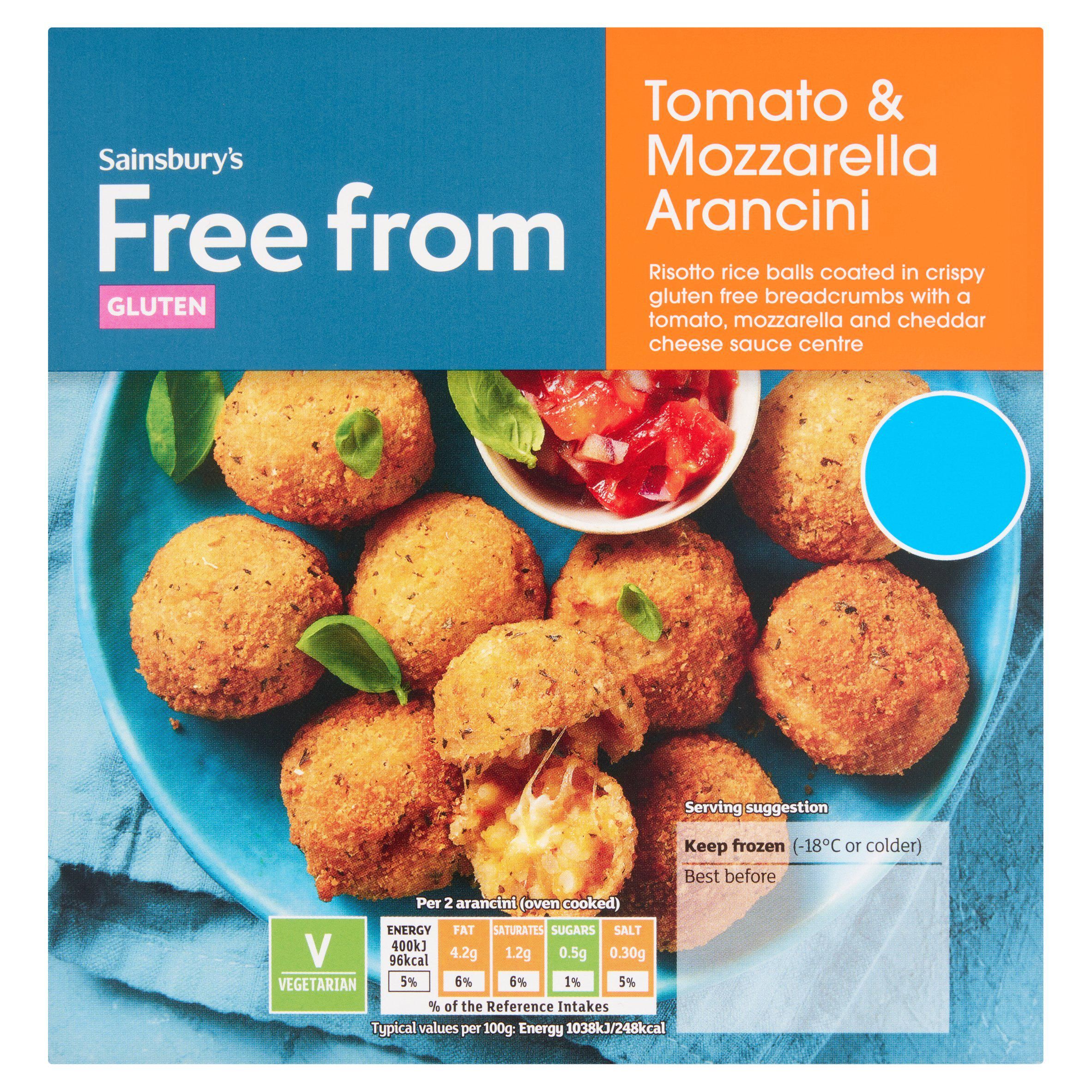 Sainsbury's Free From Tomato &amp;amp; Mozzarella Arancini Balls 200g