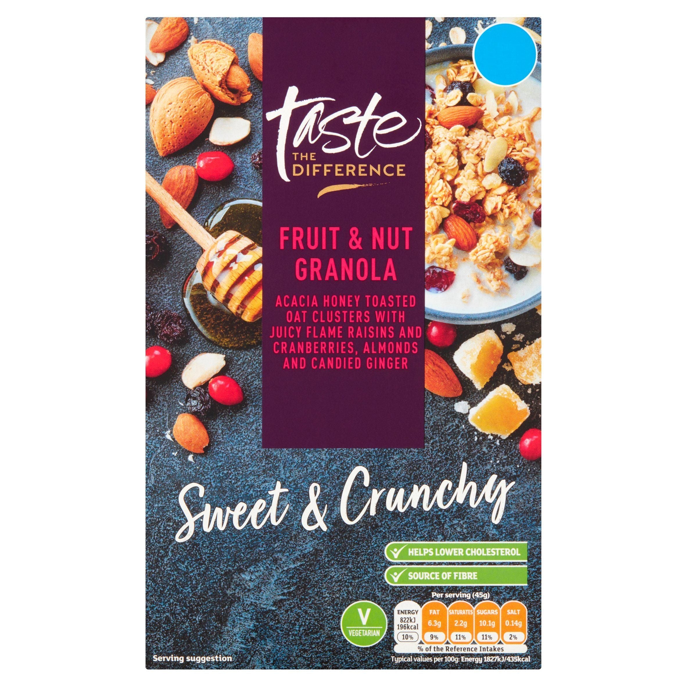 Sainsbury's Fruit &amp;amp; Nut Granola, Taste the Difference 500g