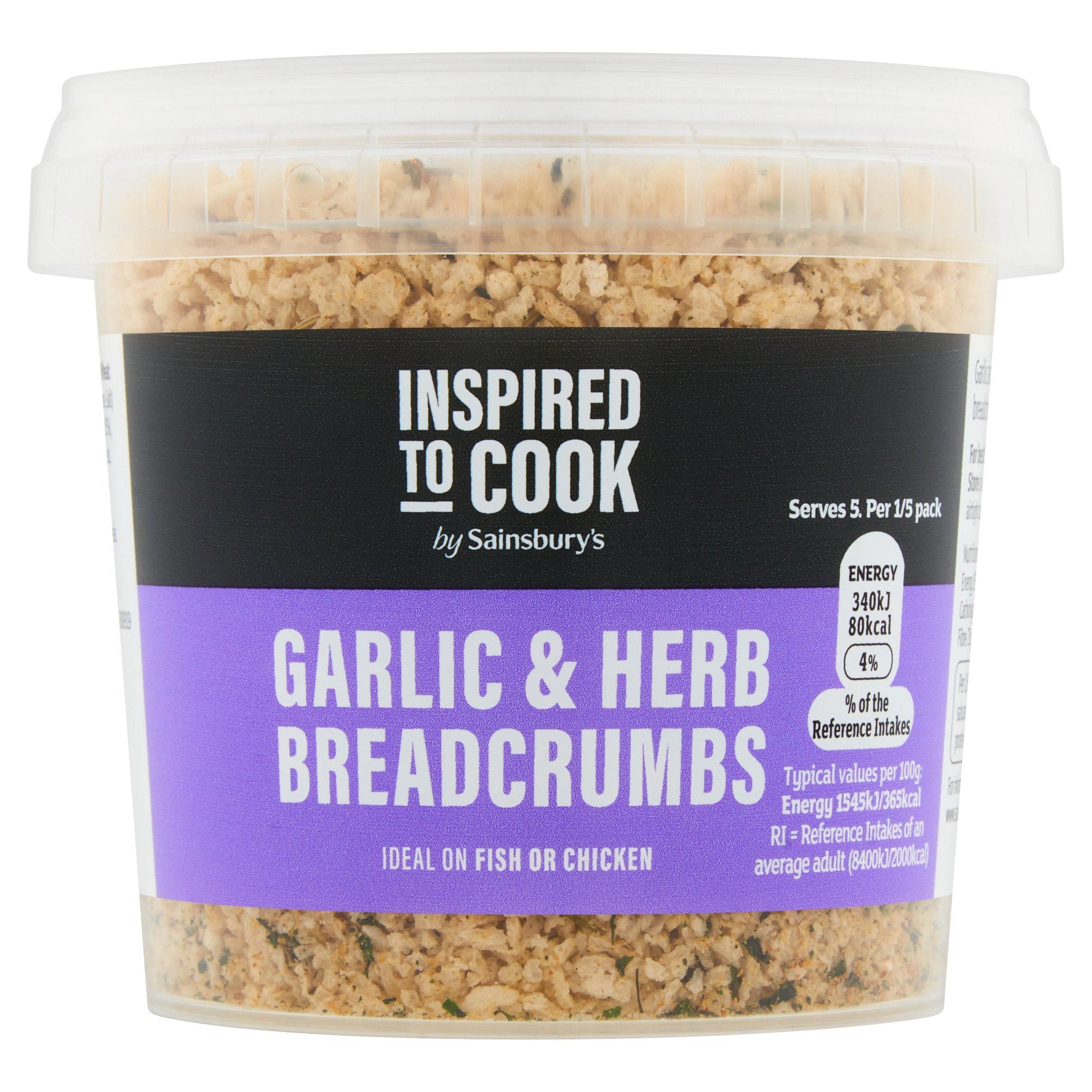 Sainsbury's Garlic &amp;amp; Herb Breadcrumbs, Inspired to Cook 110g