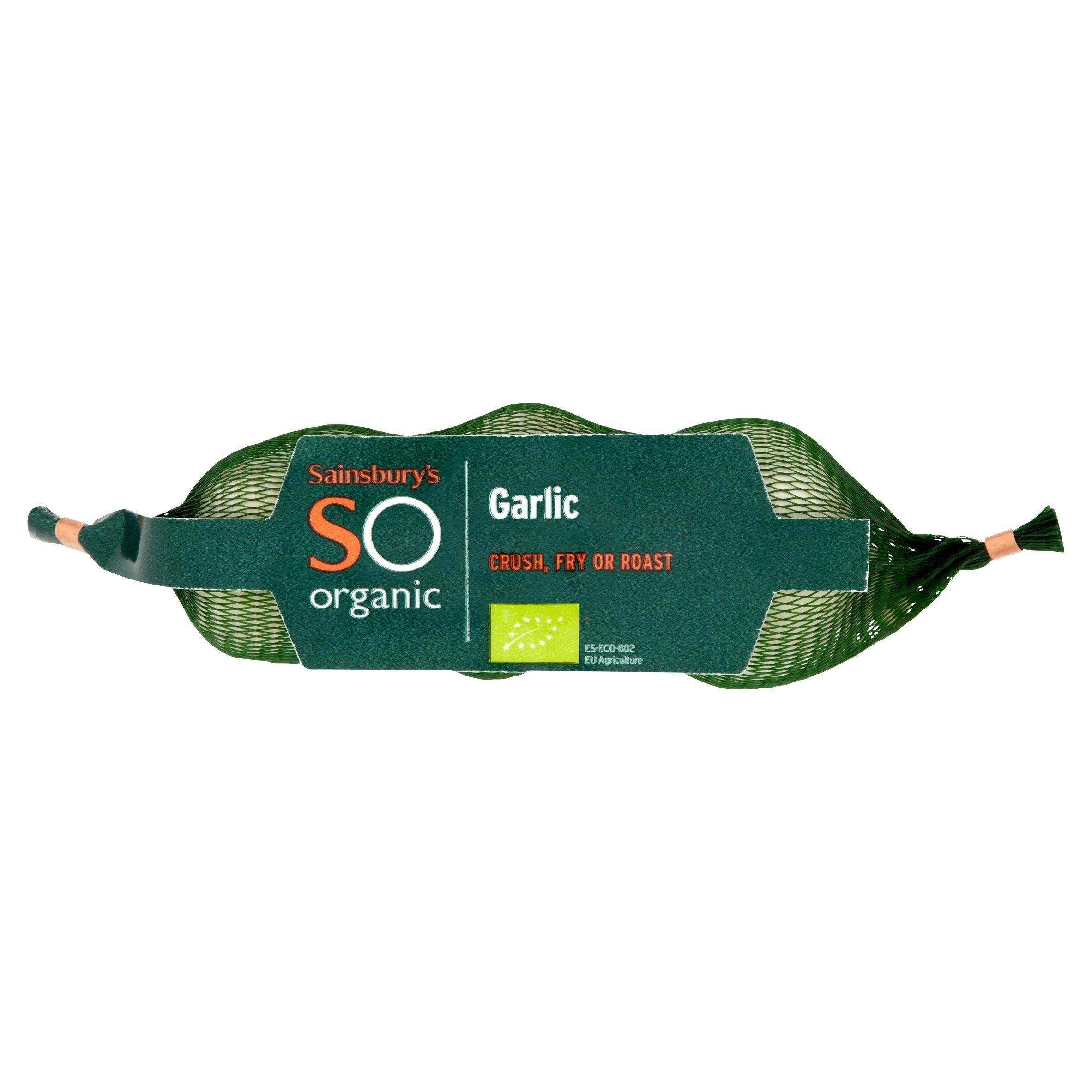 Sainsbury&amp;rsquo;s Garlic, So Organic Min x3