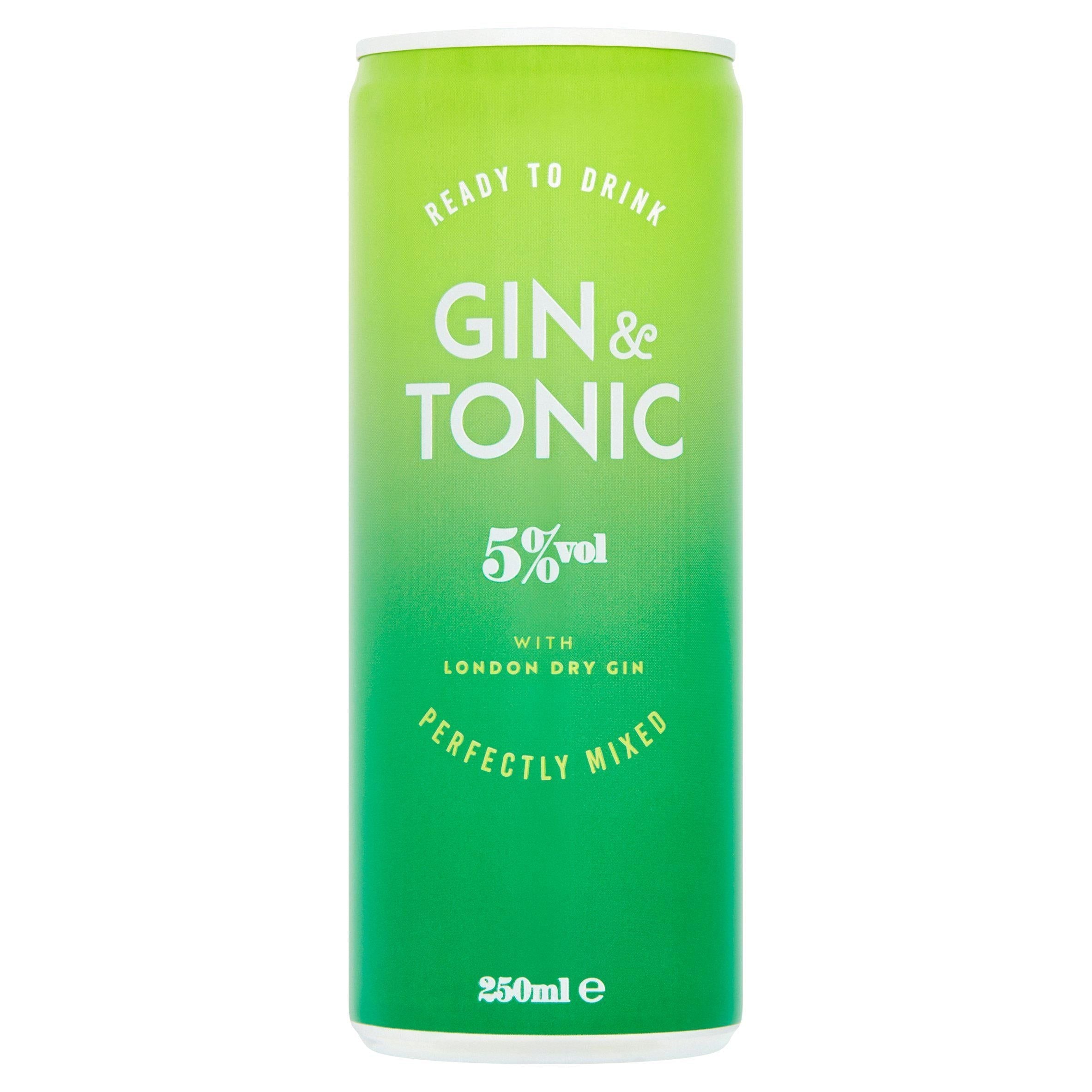 Sainsbury's Gin &amp;amp; Tonic 250ml
