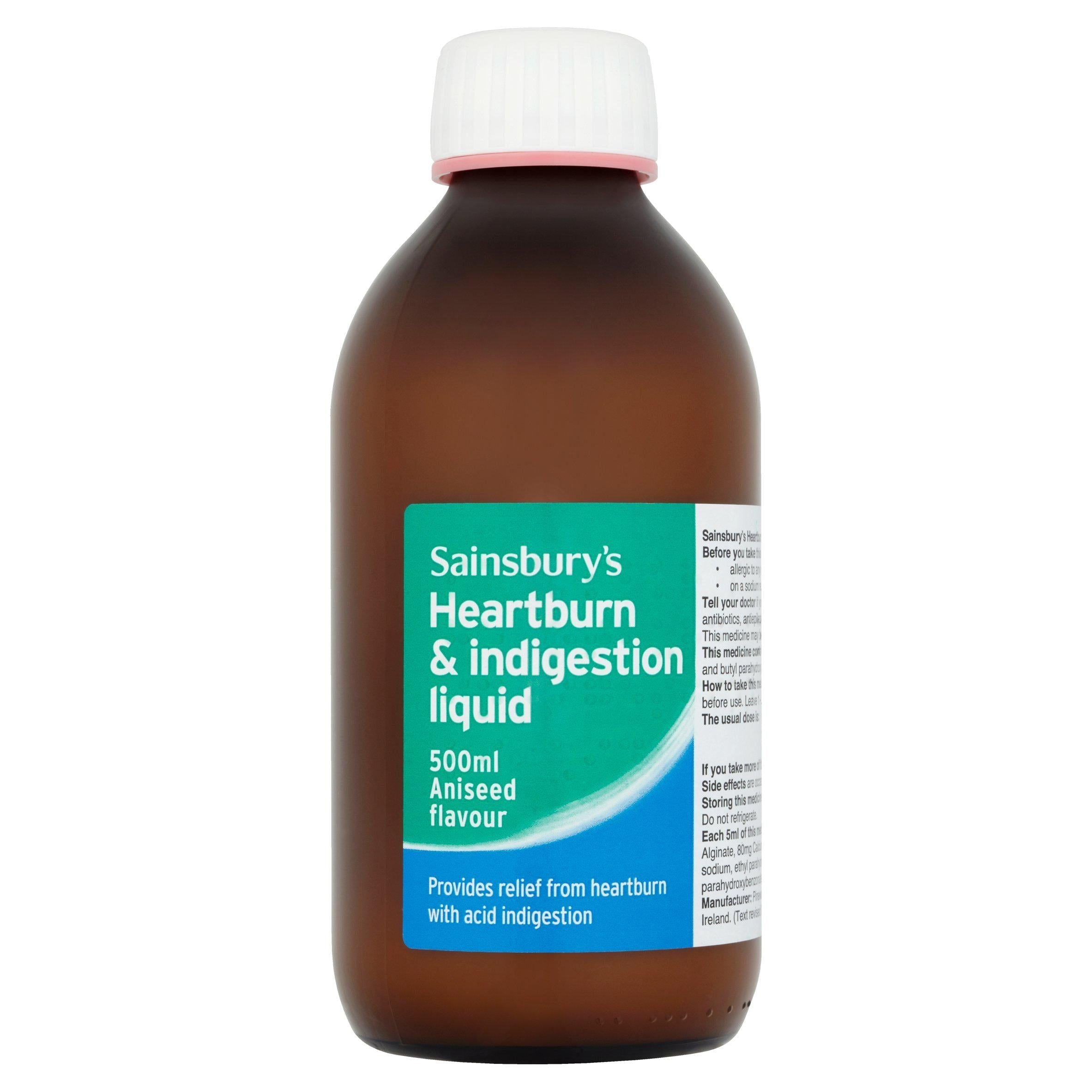 Sainsbury's Heartburn &amp;amp; Indigestion Liquid 500ml