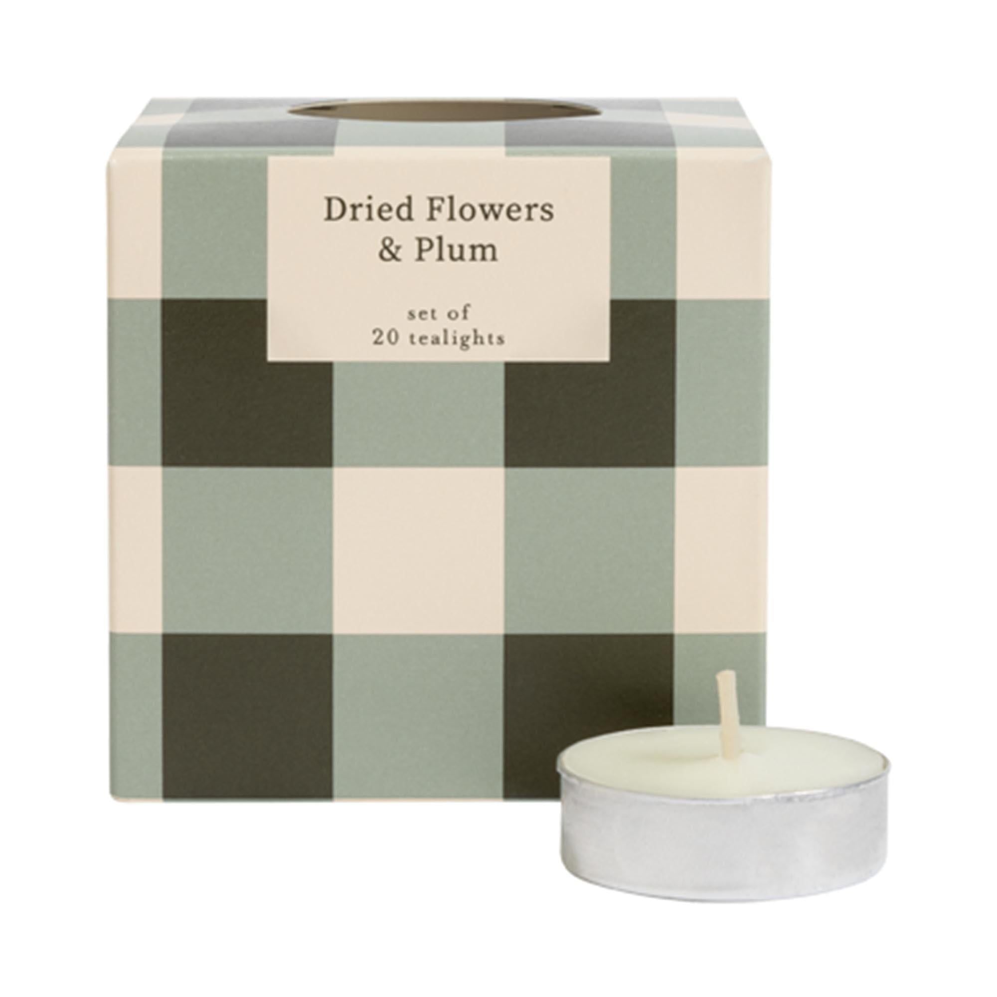 Sainsbury's Home Dried Flowers &amp;amp; Plum Tealights