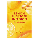 Sainsbury's Infusions Lemon &amp;amp; Ginger Tea Bags x20