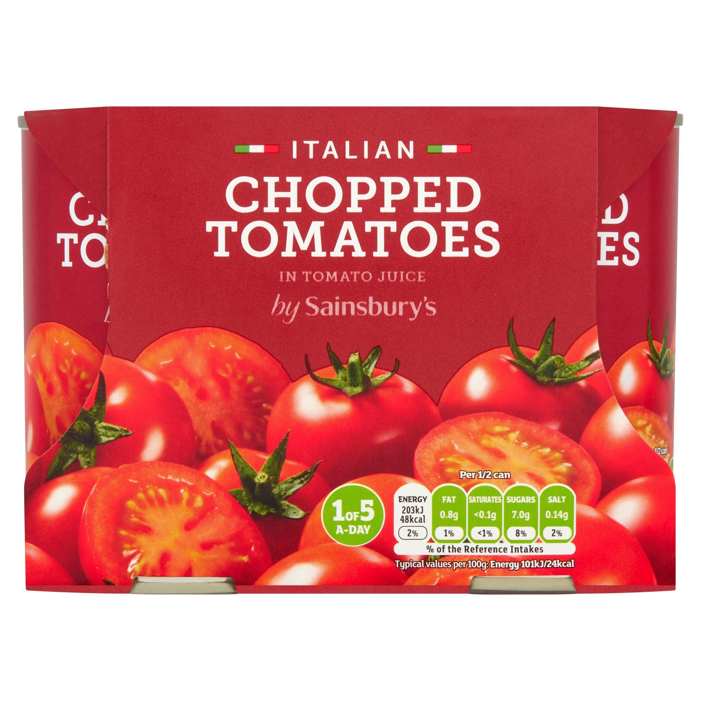 Sainsbury's Italian Chopped Tomatoes 4&amp;times;400g