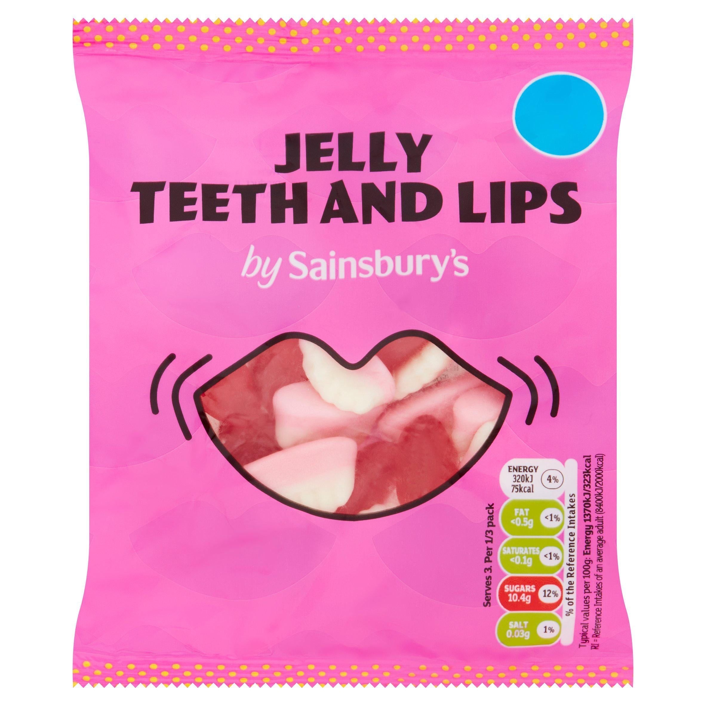 Sainsbury's Jelly Teeth &amp;amp; Lips 70g