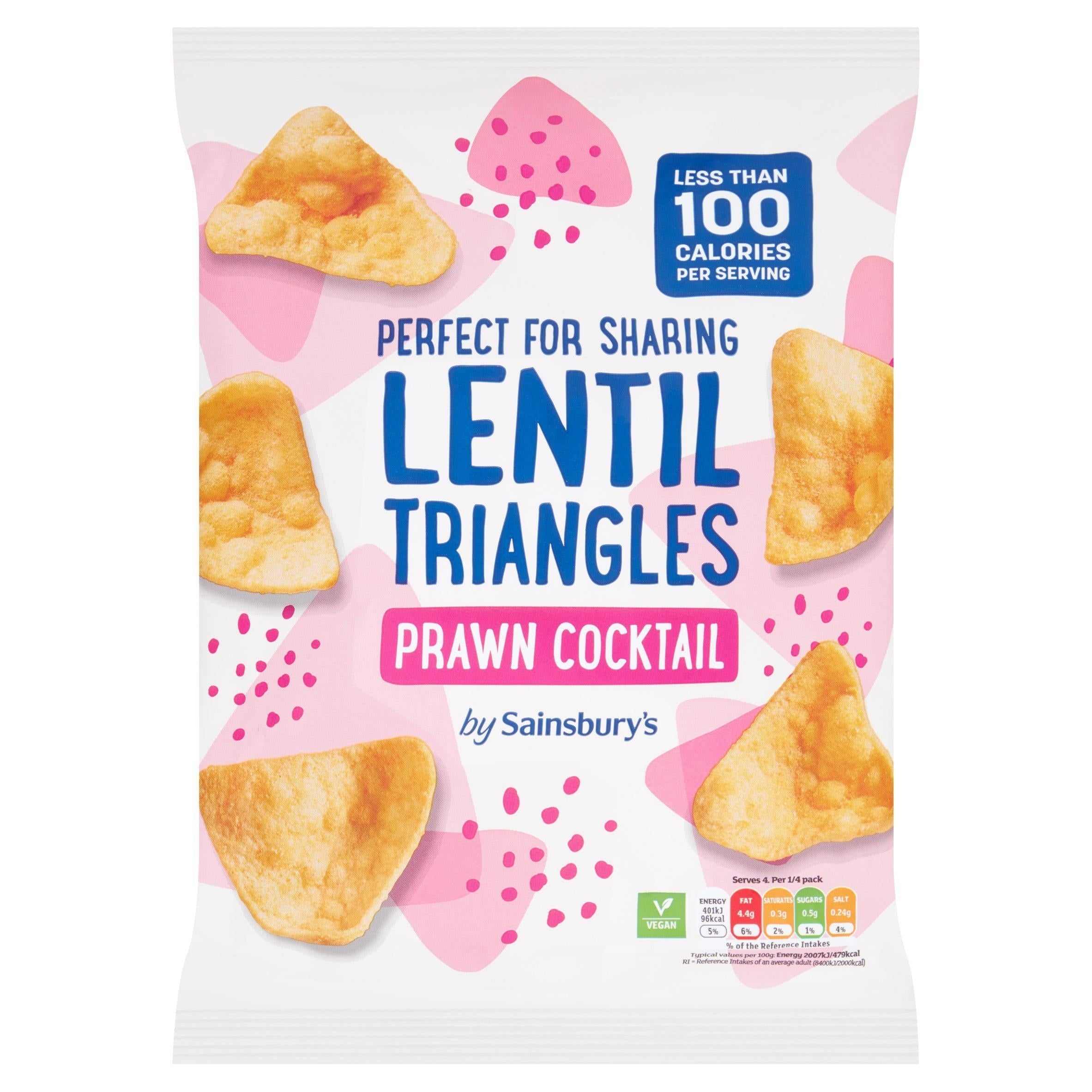 Sainsbury's Lentil Triangles Prawn Cocktail 85g