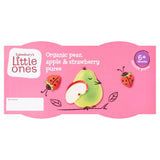 Sainsbury's Little Ones Organic Pear Apple &amp;amp; Strawberry Pots 4x110g