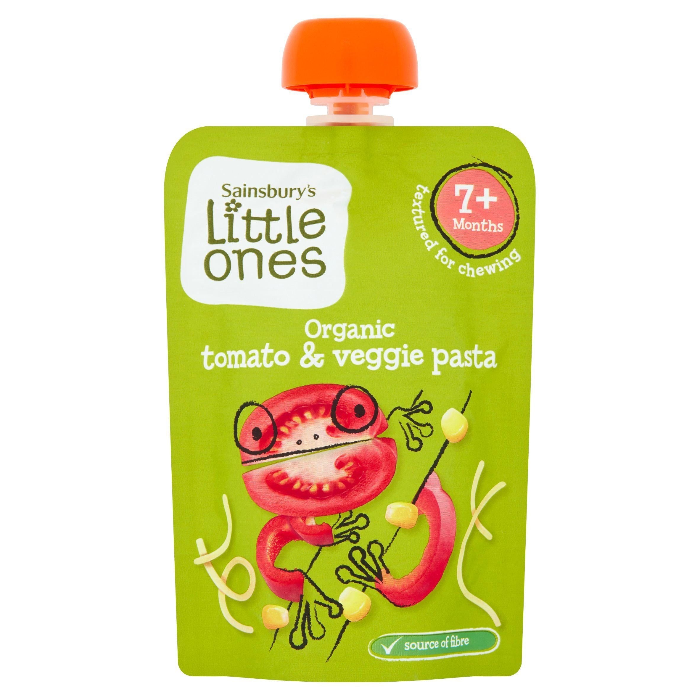 Sainsbury's Little Ones Organic Tomato &amp;amp; Veggie Pasta 7+ Months 130g