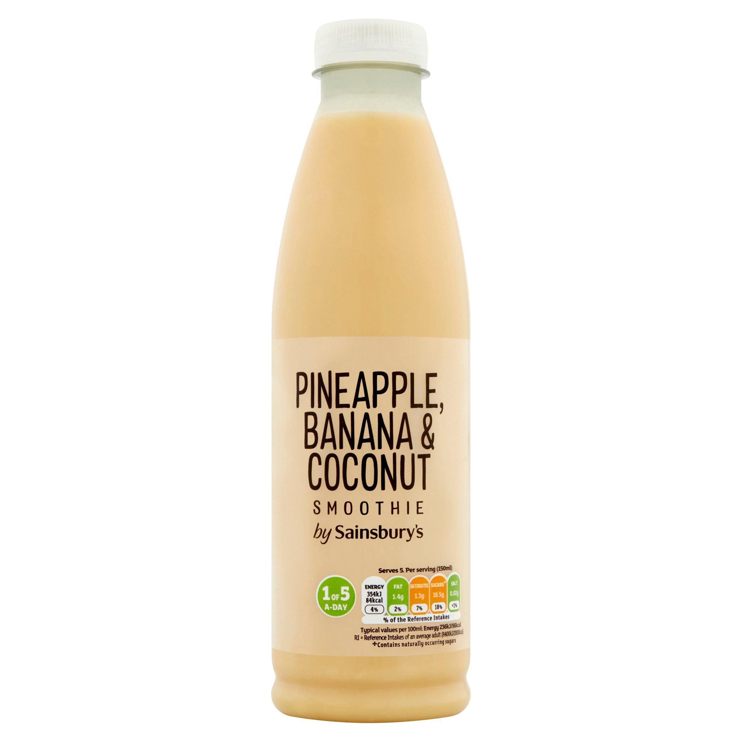 Sainsbury's Pineapple, Banana &amp;amp; Coconut Smoothie 750ml