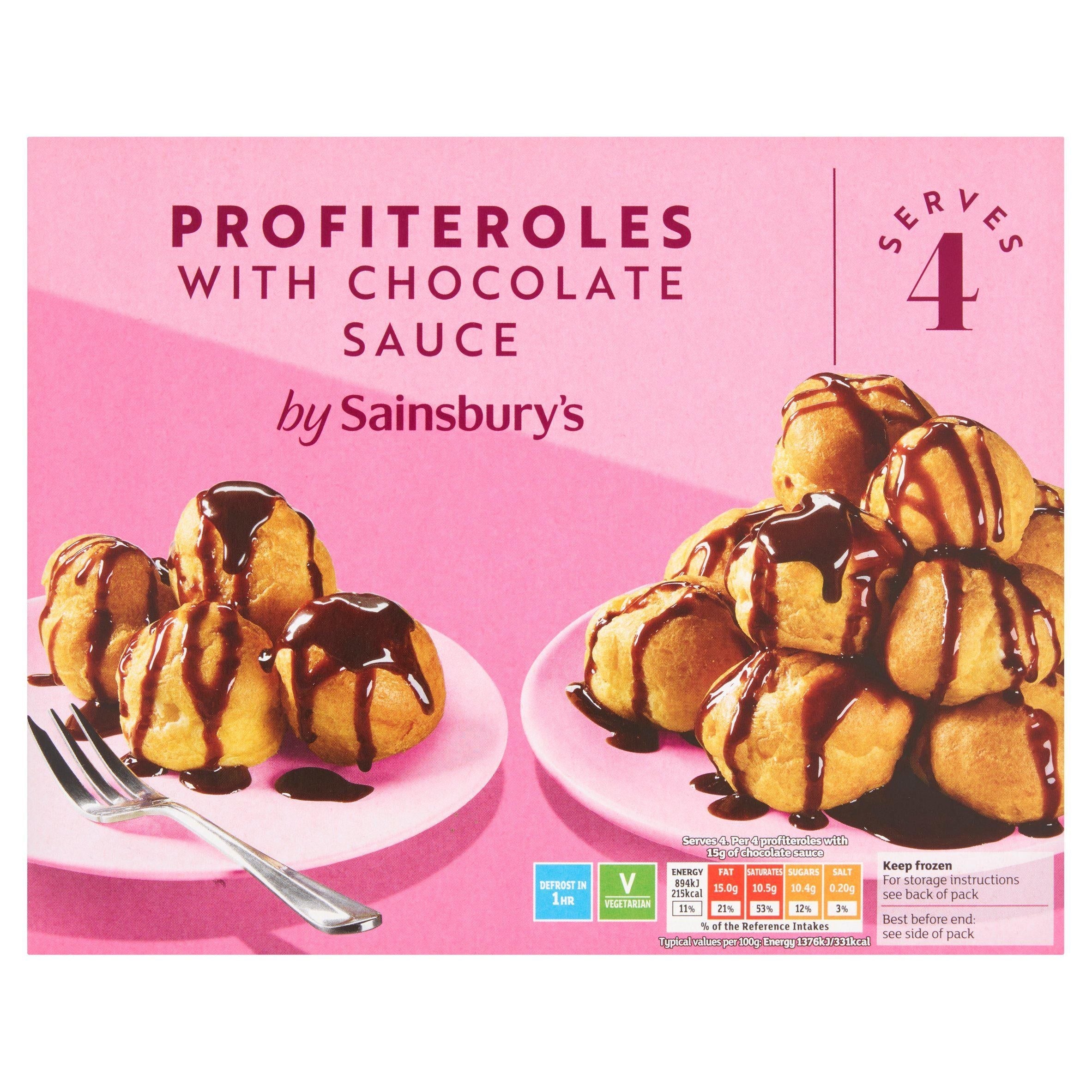 Sainsbury's Profiteroles &amp;amp; Chocolate Sauce 260g