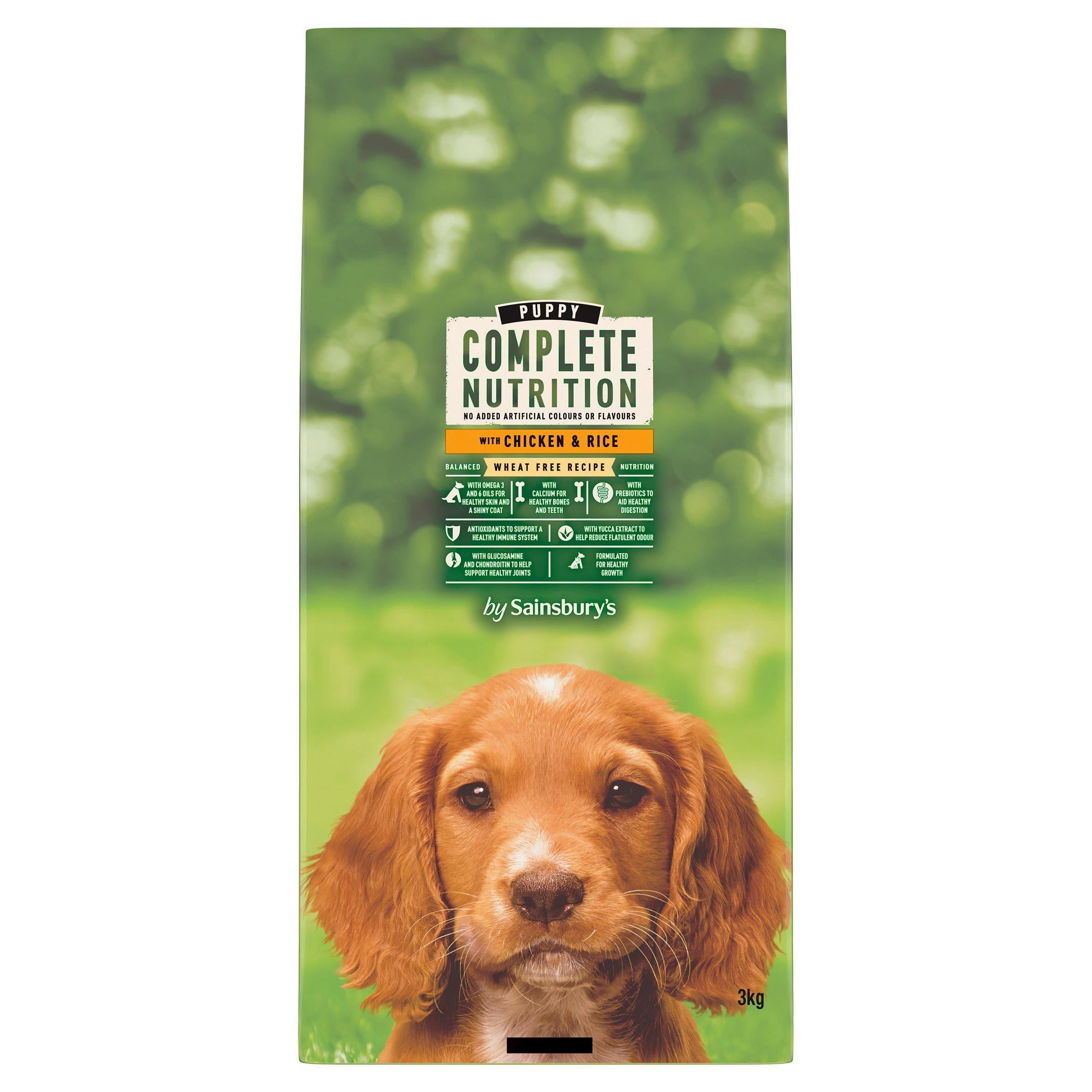 Sainsbury's Puppy Complete Nutrition with Chicken &amp;amp; Rice 3kg