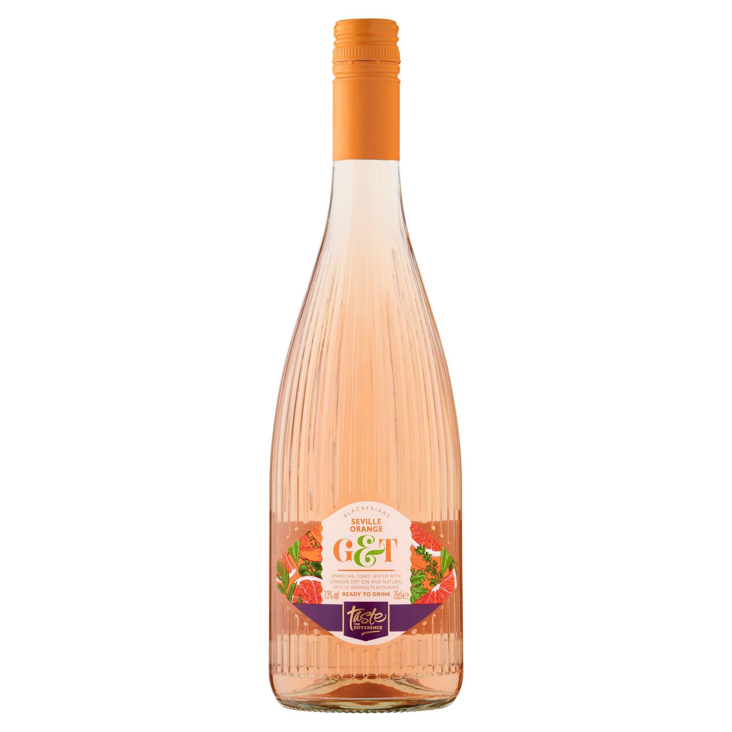 Sainsbury's Seville Orange Gin &amp;amp; Tonic, Taste the Difference 750ml