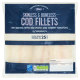 Sainsbury's Skinless &amp;amp; Boneless Cod Fillets 360g