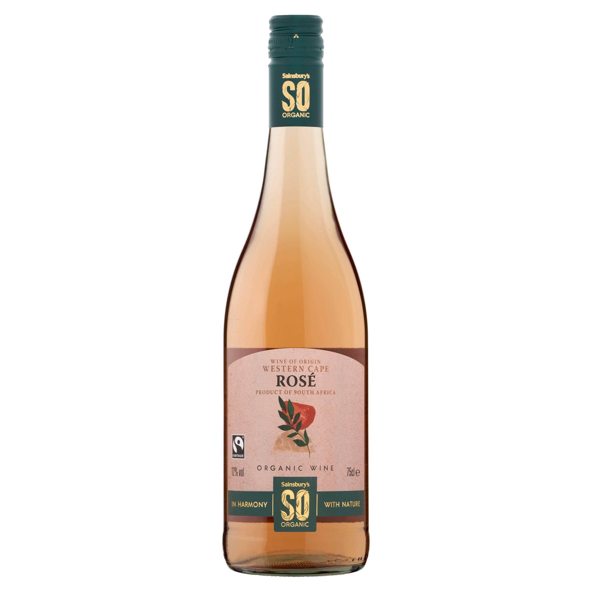 Sainsbury's SO Organic No Sulphur Added Fairtrade Ros&amp;eacute; 75cl