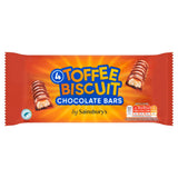 Sainsbury's Toffee Biscuit Chocolate Bars 4x42g