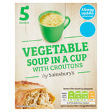 Sainsbury's Vegetable Soup in a Cup with Croutons x5 23g