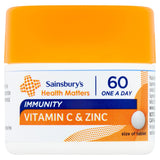 Sainsbury's Vitamin C &amp;amp; Zinc x60