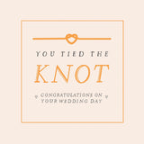 Sainsbury's Wedding Card Congratulations Tied The Knot Greeting Card