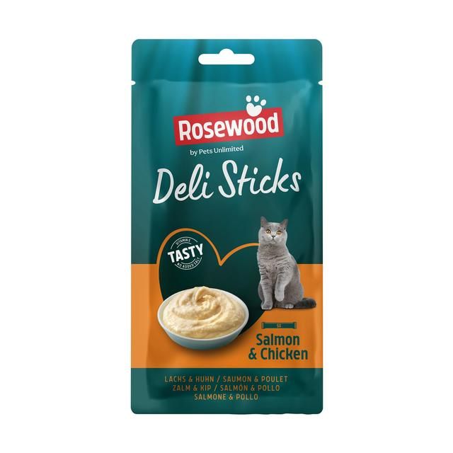 Salmon &amp;amp; Chicken Delisticks   5 x 15g