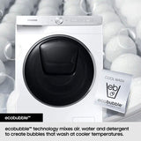 Samsung WD11DG5B15BEEU 11/6kg Washer Dryer, D Rated in White